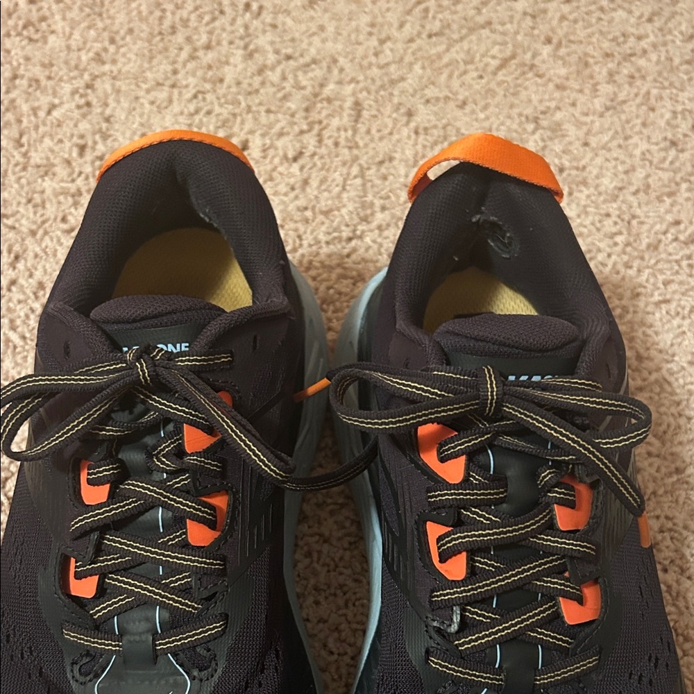 Hoka Stinson ATR 6 Navy Blue and Orange US size 8/ EU Size 41 1/3 - Picture 7 of 9